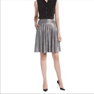 Eileen Fisher Metallic Grey/Silver Skirt